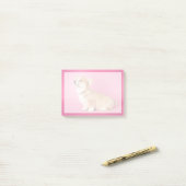 Kutest Baby Animals | Roze Corgi Puppy Post-it® Notes (Op bureau)