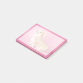 Kutest Baby Animals | Roze Corgi Puppy Post-it® Notes (Schuin)