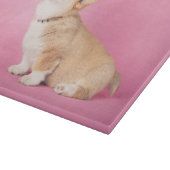 Kutest Baby Animals | Roze Corgi Puppy Snijplank (Hoek)