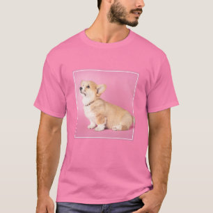Kutest Baby Animals Roze Corgi Puppy T-shirt