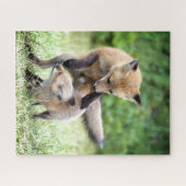 Kutest Baby Animals | Schattige Fox Kit & Mama Legpuzzel (Horizontaal)