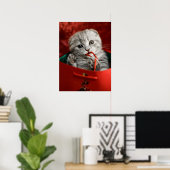 Kutest Baby Animals | Scottish Fold Kitten Poster (Thuiskantoor)