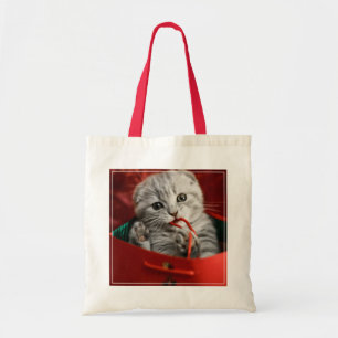 Kutest Baby Animals   Scottish Fold Kitten Tote Bag