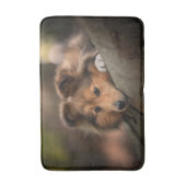Kutest Baby Animals | Shetland Sheepdog Puppy Badmat (Voorkant Verticaal)