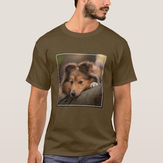 Kutest Baby Animals | Shetland Sheepdog Puppy T-shirt (Voorkant)