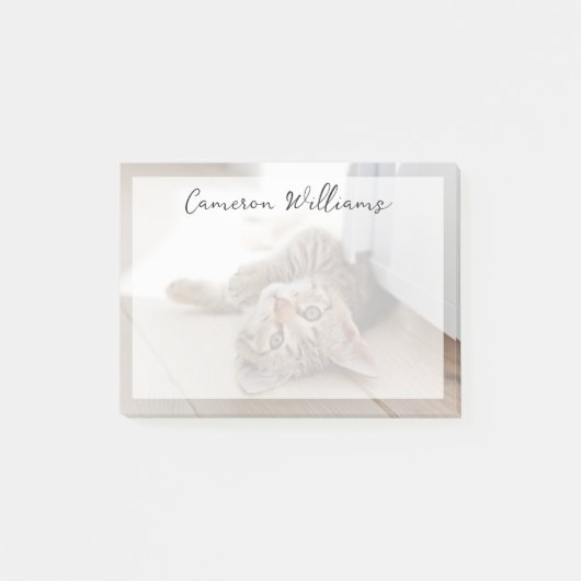 Kutest Baby Animals | Shorthair Tabby Kitten Post-it® Notes (Voorkant)