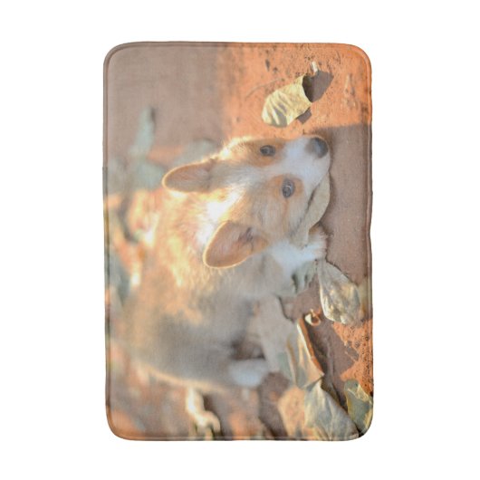 Kutest Baby Animals | Shy Corgi Badmat (Voorkant Verticaal)