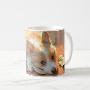 Kutest Baby Animals   Shy Corgi Koffiemok