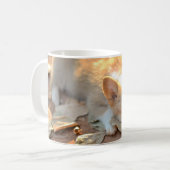 Kutest Baby Animals | Shy Corgi Koffiemok (Voorkant links)