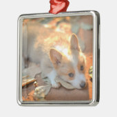 Kutest Baby Animals | Shy Corgi Metalen Ornament (Links)