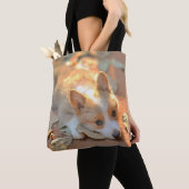 Kutest Baby Animals | Shy Corgi Tote Bag (Dichtbij)