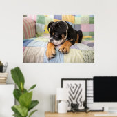 Kutest Baby Animals | Shy Old English Bulldog Poster (Thuiskantoor)