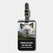 Kutest Baby Animals | Siamese Kitten 2 Bagagelabel (Voorkant verticaal)