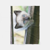 Kutest Baby Animals | Siamese Kitten 2 Fleece Deken (Voorkant)