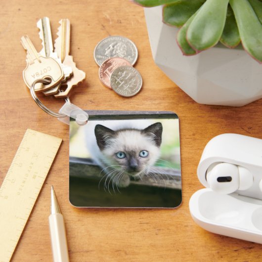Kutest Baby Animals | Siamese Kitten 2 Sleutelhanger (Bureau)