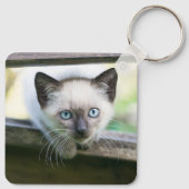 Kutest Baby Animals | Siamese Kitten 2 Sleutelhanger (Achterkant)
