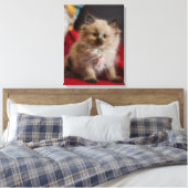 Kutest Baby Animals | Siamese Kitten Canvas Afdruk (Insitu (Slaapkamer))
