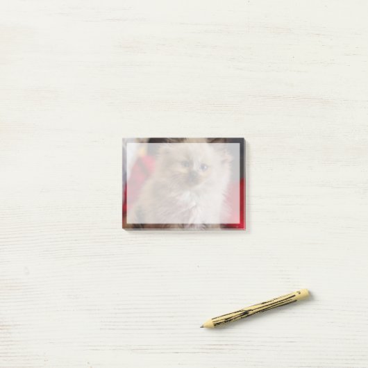 Kutest Baby Animals | Siamese Kitten Post-it® Notes (Op bureau)