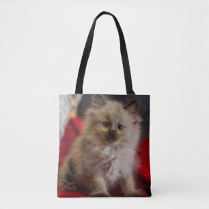 Kutest Baby Animals Siamese Kitten Tote Bag