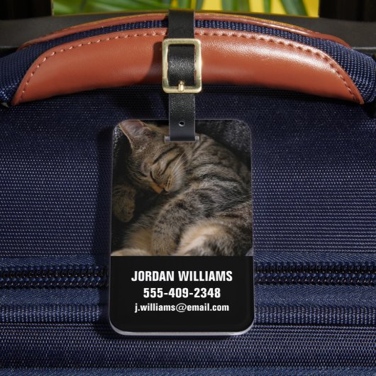 Kutest Baby Animals | Slaapgraatkatje Bagagelabel (Voorkant Insitu 2)