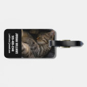 Kutest Baby Animals | Slaapgraatkatje Bagagelabel (Achterkant horizontaal)