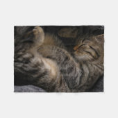 Kutest Baby Animals | Slaapgraatkatje Fleece Deken (Voorkant (Horizontaal))