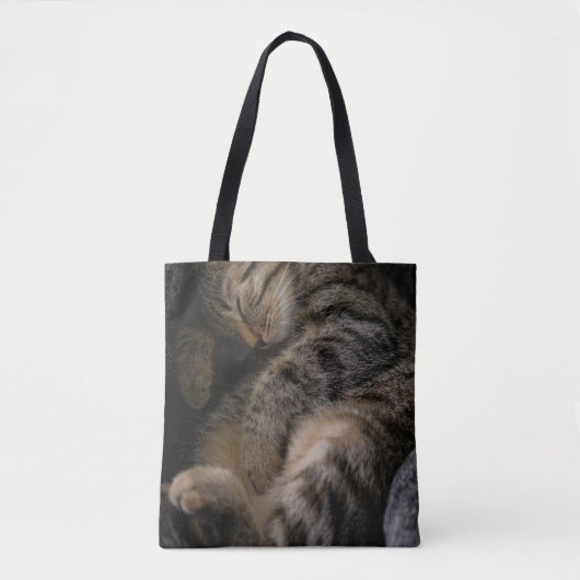 Kutest Baby Animals | Slaapgraatkatje Tote Bag (Voorkant)