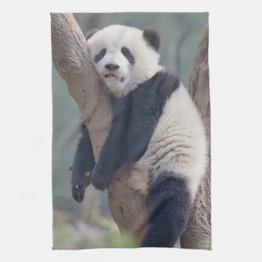 Kutest Baby Animals | Slaapstand Baby Panda-Beer Theedoek (Verticaal)