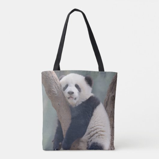 Kutest Baby Animals | Slaapstand Baby Panda-Beer Tote Bag (Achterkant)