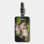 Kutest Baby Animals | Slaapstand van de Baby Red F Bagagelabel (Voorkant verticaal)