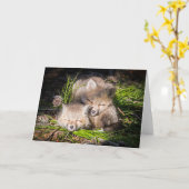 Kutest Baby Animals | Slaapstand van de Baby Red F Kaart (Gele Bloem)