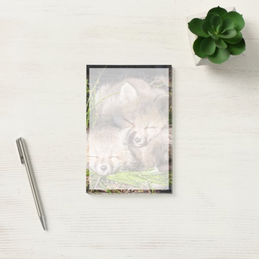 Kutest Baby Animals | Slaapstand van de Baby Red F Post-it® Notes (Kantoor)