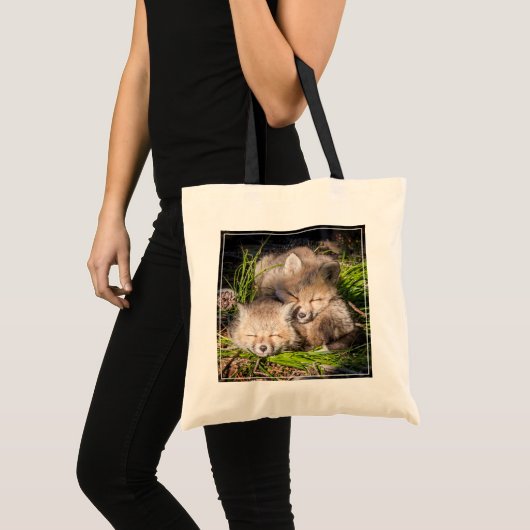 Kutest Baby Animals | Slaapstand van de Baby Red F Tote Bag (Voorkant (product))