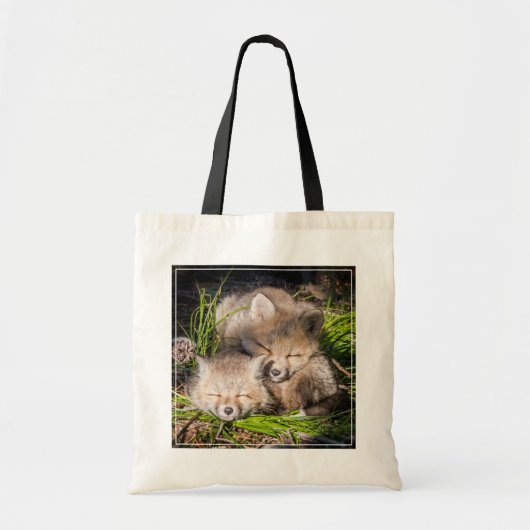 Kutest Baby Animals | Slaapstand van de Baby Red F Tote Bag (Voorkant)