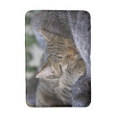 Kutest Baby Animals | Slapen van Tabby Kitten Badmat (Voorkant Verticaal)