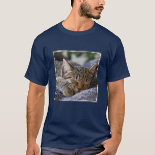 Kutest Baby Animals Slapen van Tabby Kitten T-shirt