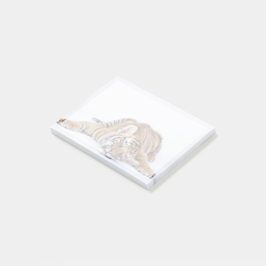 Kutest Baby Animals | Sleepy Baby tijgerkub Post-it® Notes (Schuin)