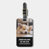 Kutest Baby Animals | Sleepy Corgi Bagagelabel (Voorkant verticaal)