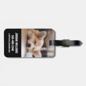 Kutest Baby Animals | Sleepy Corgi Bagagelabel (Achterkant horizontaal)