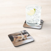 Kutest Baby Animals | Sleepy Corgi Bier Onderzetter (Rechterzijde)