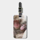 Kutest Baby Animals | Sneeuwaap Bagagelabel (Voorkant verticaal)