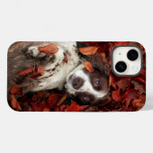 Kutest Baby Animals | Spaniel in najaarsbladeren Case-Mate iPhone Case (Achterkant (horizontaal))