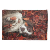 Kutest Baby Animals | Spaniel in najaarsbladeren Kussensloop (Achterkant)