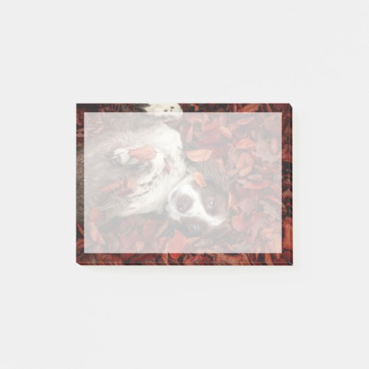 Kutest Baby Animals | Spaniel in najaarsbladeren Post-it® Notes (Voorkant)