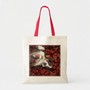 Kutest Baby Animals Spaniel in najaarsbladeren Tote Bag