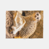 Kutest Baby Animals | Speelgoed Meerkats Fleece Deken (Voorkant (Horizontaal))