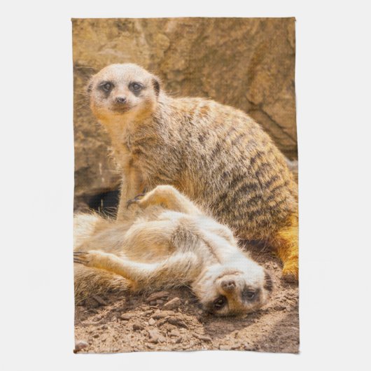 Kutest Baby Animals | Speelgoed Meerkats Theedoek (Verticaal)