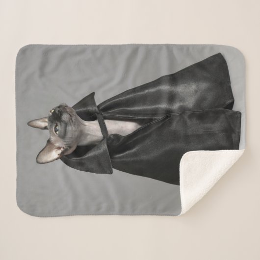 Kutest Baby Animals | Sphynx Hairless Cat Sherpa Deken (Voorkant (horizontaal))