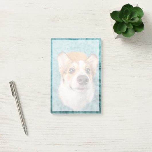 Kutest Baby Animals | Sweet Corgi Puppy Face Post-it® Notes (Kantoor)