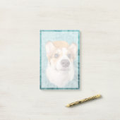 Kutest Baby Animals | Sweet Corgi Puppy Face Post-it® Notes (Op bureau)